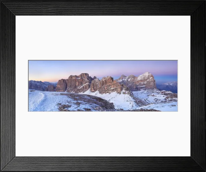 Framed Print : Italy, Cortina d Ampezzo, winter sunset on Tofana di Rozes Framed Print : Italy, Cortina d Ampezzo, winter sunset on Tofana di Rozes