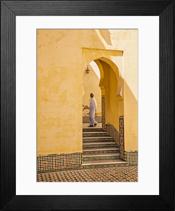 Framed Print : Morocco, Meknes, Interior of the mosque Moulay Ismail Framed Print : Morocco, Meknes, Interior of the mosque Moulay Ismail
