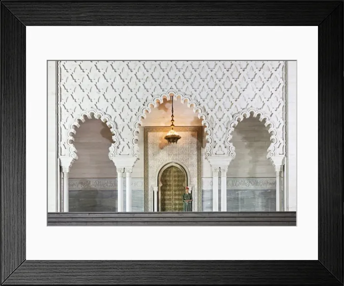 Framed Print : Morocco, Al-Magreb, Mausoleum of Mohammed V in Rabat Framed Print : Morocco, Al-Magreb, Mausoleum of Mohammed V in Rabat