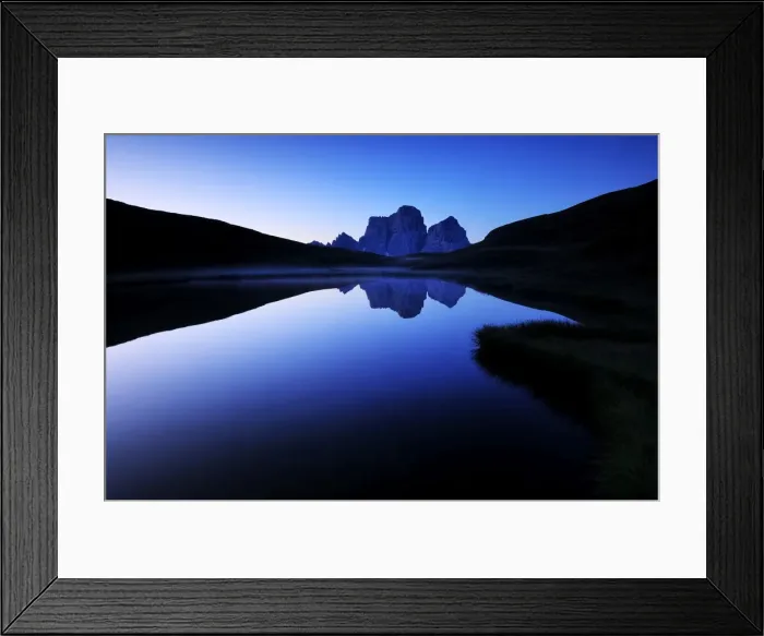 Framed Print : Italy, Veneto, the Pelmo reflected in Lago delle Baste Framed Print : Italy, Veneto, the Pelmo reflected in Lago delle Baste