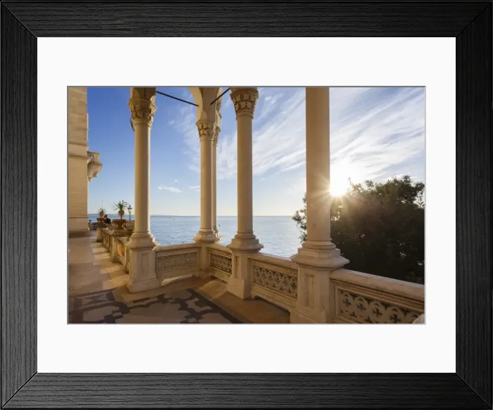 Framed Print : Italy, Friuli Venezia Giulia, Miramare Castle Framed Print : Italy, Friuli Venezia Giulia, Miramare Castle