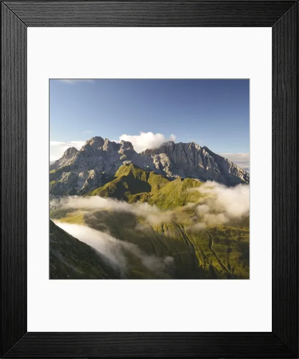 Framed Print : Italy, Friuli-Venezia Giulia, Carnia, View from the summit of mount Crostis towards Framed Print : Italy, Friuli-Venezia Giulia, Carnia, View from the summit of mount Crostis towards