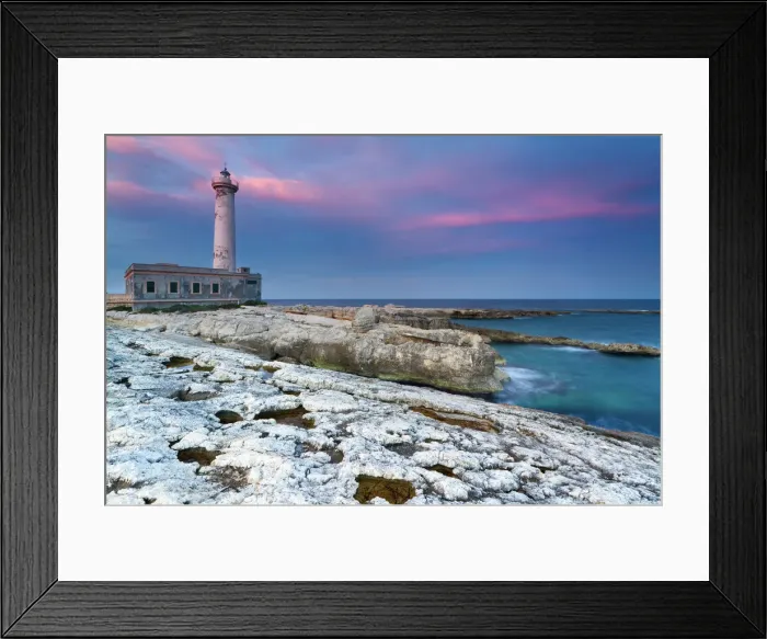 Framed Print : Italy, Sicily, The Santa Croce Lighthouse in Augusta, taken at sunset Framed Print : Italy, Sicily, The Santa Croce Lighthouse in Augusta, taken at sunset