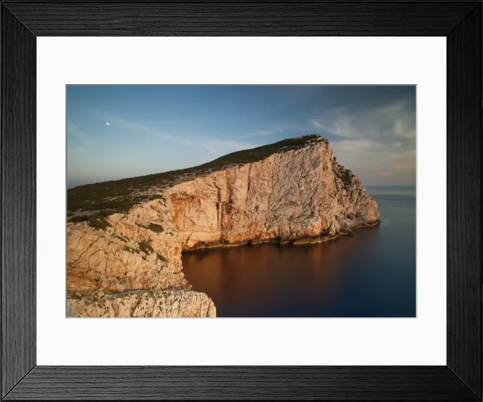 Framed Print : Italy, Sardinia, Capo Caccia in Alghero and its towering cliffs Framed Print : Italy, Sardinia, Capo Caccia in Alghero and its towering cliffs