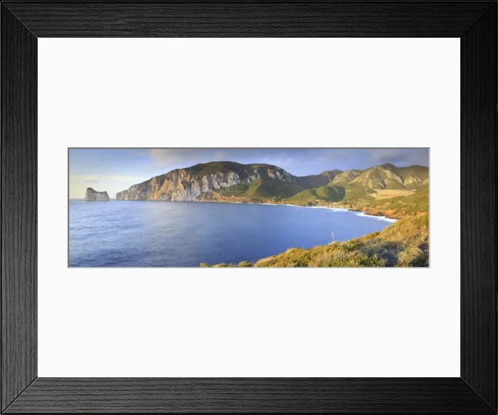 Framed Print : Italy, Sardinia, Masua, and in the background the Pan di Zuchero Framed Print : Italy, Sardinia, Masua, and in the background the Pan di Zuchero