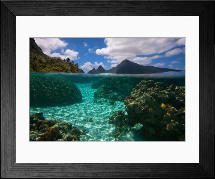 Framed Print : American Samoa, Manu a Islands archipelago, Ofu Island Framed Print : American Samoa, Manu a Islands archipelago, Ofu Island