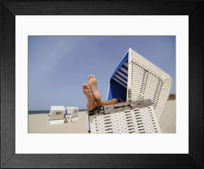 Framed Print : Beach chairs, Wenningstedt, Sylt, Friesland, Schleswig-Holstein, Germany Framed Print : Beach chairs, Wenningstedt, Sylt, Friesland, Schleswig-Holstein, Germany