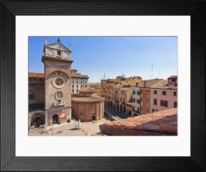 Framed Print : Italy, Lombardy, Mantova district, Mantua, Piazza delle Erbe and Torre dell Orologio Framed Print : Italy, Lombardy, Mantova district, Mantua, Piazza delle Erbe and Torre dell Orologio