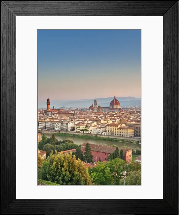 Framed Print : Italy, Italia. Tuscany, Toscana. Firenze district. Florence, Firenze. Duomo Santa Maria del Fiore
