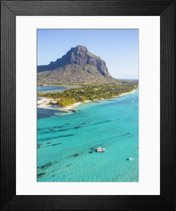 Framed Print : Le Morne Brabant Peninsula, Black River (Riviere Noire), West Coast, Mauritius Framed Print : Le Morne Brabant Peninsula, Black River (Riviere Noire), West Coast, Mauritius