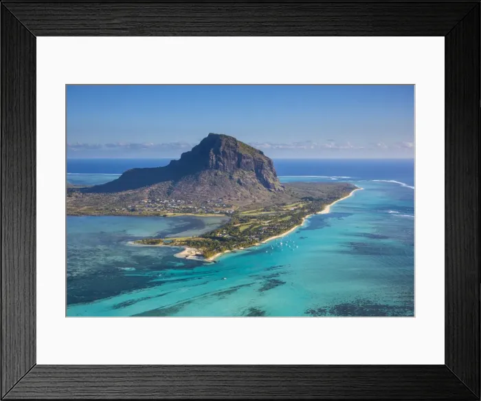 Framed Print : Le Morne Brabant Peninsula, Black River (Riviere Noire), West Coast, Mauritius Framed Print : Le Morne Brabant Peninsula, Black River (Riviere Noire), West Coast, Mauritius