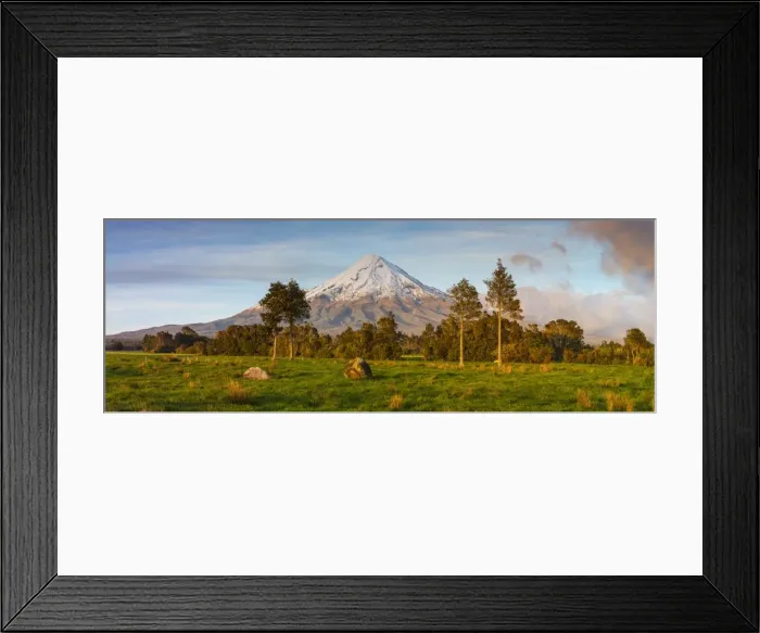 Framed Print : Mount Taranaki (Egmont) illuminated at sunrise, North Island, New Zealand Framed Print : Mount Taranaki (Egmont) illuminated at sunrise, North Island, New Zealand
