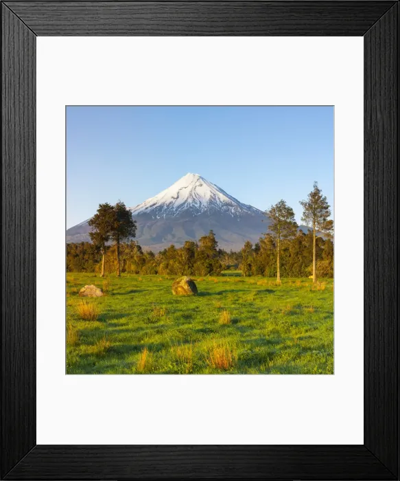 Framed Print : Mount Taranaki (Egmont) illuminated at sunrise, North Island, New Zealand Framed Print : Mount Taranaki (Egmont) illuminated at sunrise, North Island, New Zealand