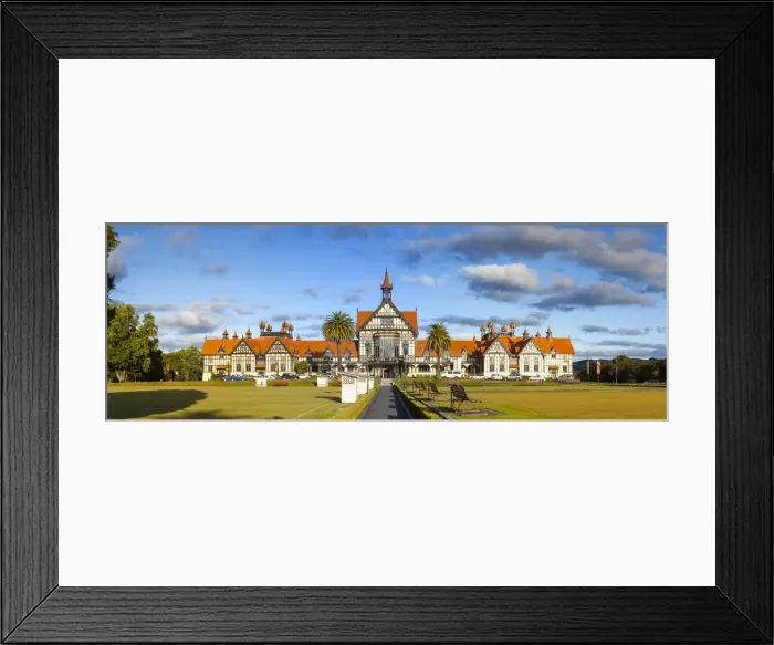 Framed Print : Old Bath House, Museum of Art & History, Rotorua, North Island, New Zealand