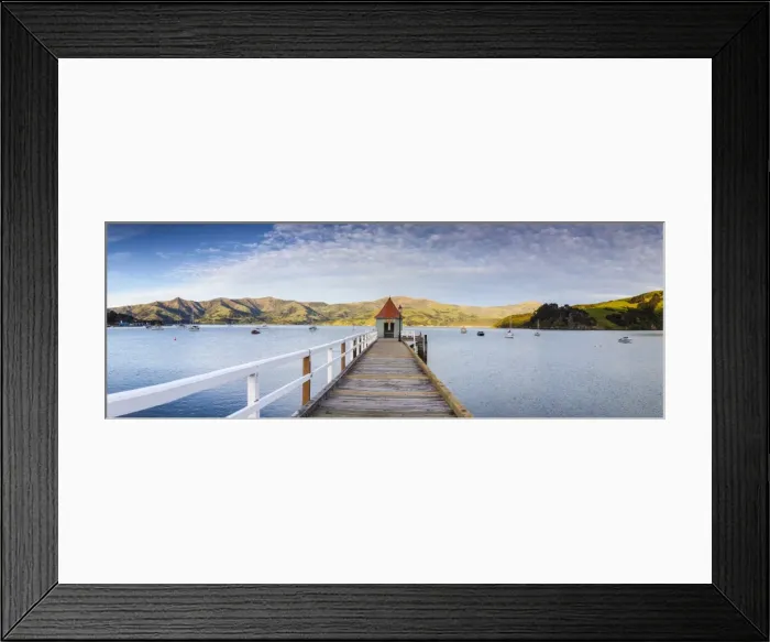 Framed Print : Historic wharf, Akaroa, Banks Peninsular, South Island, New Zealand Framed Print : Historic wharf, Akaroa, Banks Peninsular, South Island, New Zealand