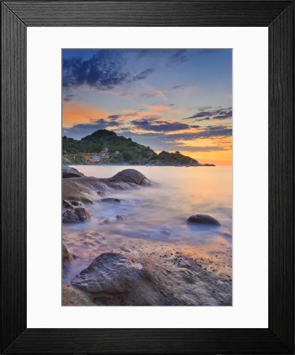 Framed Print : Italy, Italia. Tuscany, Toscana Livorno district. Tuscan Archipelago National Park