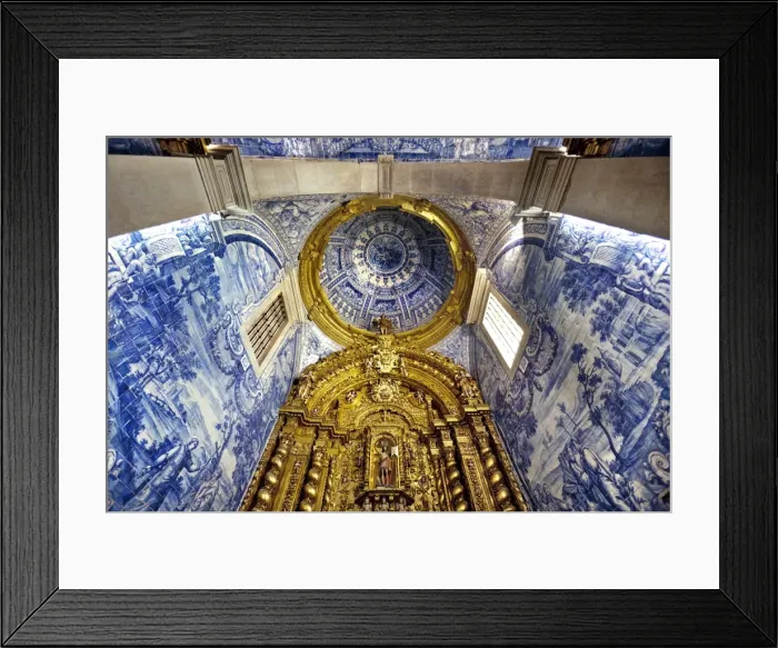 Framed Print : Tiled church, Igreja de Sao Laurenco, Almancil, Algarve, Portugal Framed Print : Tiled church, Igreja de Sao Laurenco, Almancil, Algarve, Portugal