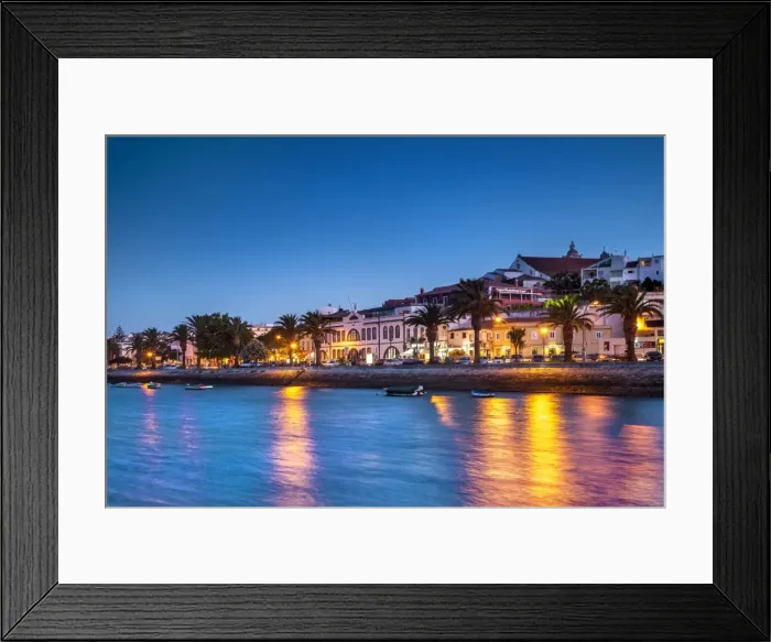 Framed Print : Sunset view of Lagos, Algarve, Portugal Framed Print : Sunset view of Lagos, Algarve, Portugal
