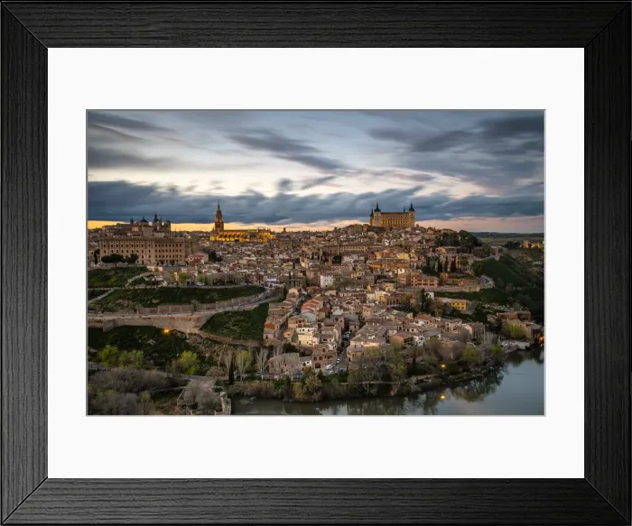 Framed Print : City skyline at sunset, Toledo, Castile La Mancha, Spain Framed Print : City skyline at sunset, Toledo, Castile La Mancha, Spain
