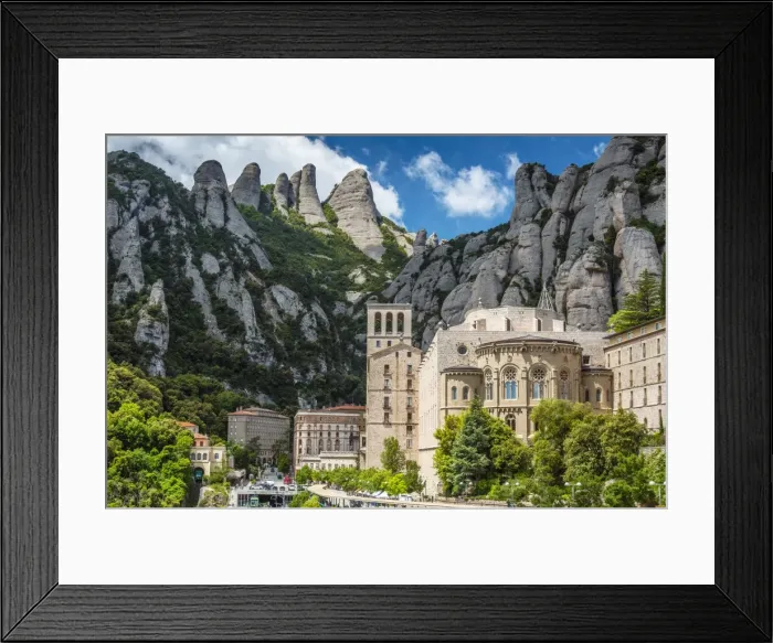 Framed Print : The Benedictine abbey of Santa Maria de Montserrat, Monistrol de Montserrat, Catalonia Framed Print : The Benedictine abbey of Santa Maria de Montserrat, Monistrol de Montserrat, Catalonia