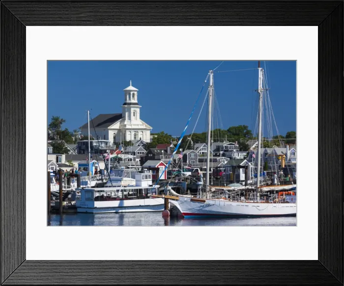 Framed Print : USA, Massachusetts, Cape Cod, Provincetown, MacMilan Pier, town view with Public Framed Print : USA, Massachusetts, Cape Cod, Provincetown, MacMilan Pier, town view with Public