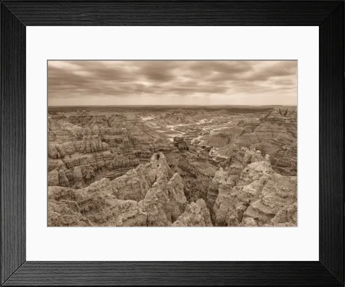Framed Print : Stronghold, Badlands National Park, South Dakota, USA Framed Print : Stronghold, Badlands National Park, South Dakota, USA