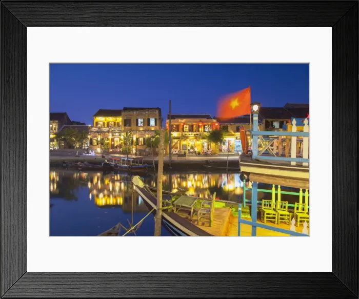 Framed Print : Hoi An at dusk, Hoi An (UNESCO World Heritage Site), Quang Nam, Vietnam Framed Print : Hoi An at dusk, Hoi An (UNESCO World Heritage Site), Quang Nam, Vietnam