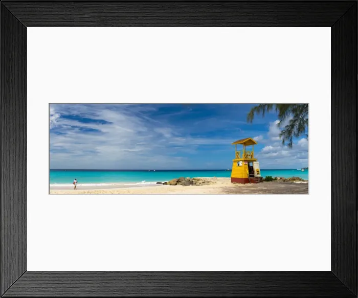 Framed Print : Caribbean, Barbados, Oistins, Miami Beach or Enterprise Beach, Lifeguard Lookout Framed Print : Caribbean, Barbados, Oistins, Miami Beach or Enterprise Beach, Lifeguard Lookout