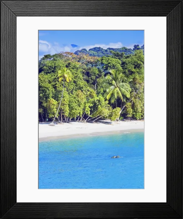 Framed Print : Tropical beach, Manuel Antonio National Park, Costa Rica Framed Print : Tropical beach, Manuel Antonio National Park, Costa Rica