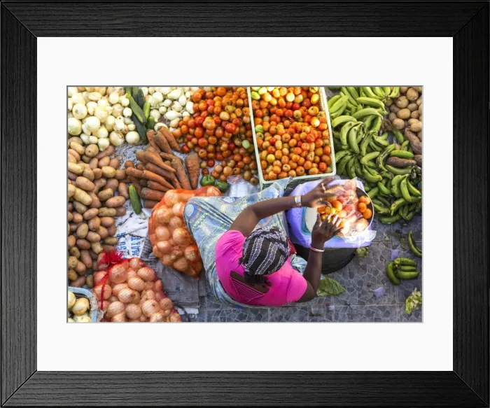 Framed Print : African market, Assomada, Santiago Island, Cape Verde Framed Print : African market, Assomada, Santiago Island, Cape Verde