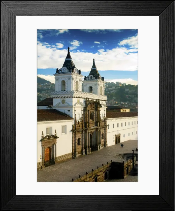 Framed Print : San Francisco Church And Monastery, 16th Century, Old Town, Centro Historico, UNESCO Framed Print : San Francisco Church And Monastery, 16th Century, Old Town, Centro Historico, UNESCO