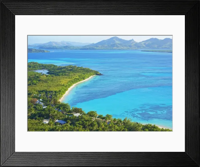 Framed Print : Blue Lagoon, Nacula island, Yasawa island group, Fiji, South Pacific islands, Pacific