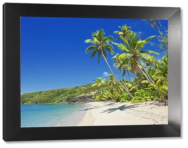 Tropical beach, Drawaqa Island, Yasawa island group, Fiji, South Pacific islands, Pacific