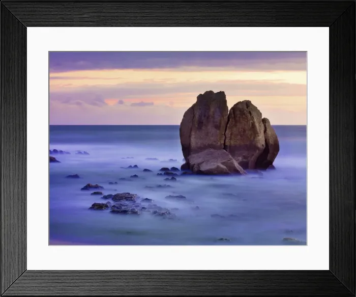 Framed Print : France, Biarritz, Pyrenees-Atlantique, seascape and rock formation Framed Print : France, Biarritz, Pyrenees-Atlantique, seascape and rock formation