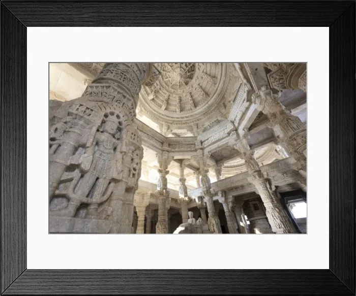 Framed Print : India, Rajasthan, Ranakpur Jain Temple Framed Print : India, Rajasthan, Ranakpur Jain Temple