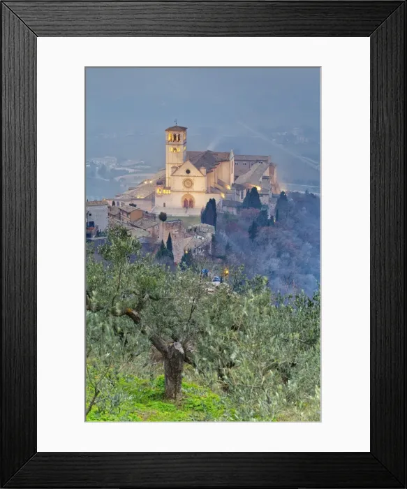 Framed Print : Italy, Umbria, Perugia district, Assisi, Basilica of San Francesco Framed Print : Italy, Umbria, Perugia district, Assisi, Basilica of San Francesco