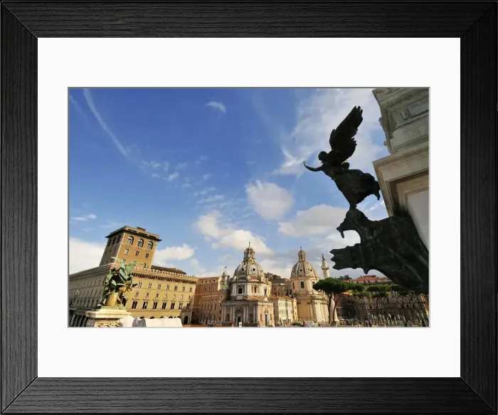 Framed Print : Church of Santa Maria di Loreto, near the monument to Vittorio Emanuele II. Rome, Italy Framed Print : Church of Santa Maria di Loreto, near the monument to Vittorio Emanuele II. Rome, Italy