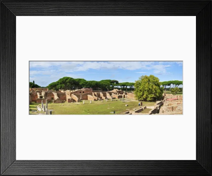 Framed Print : The wrestling school of the Neptun baths of the roman city of Ostia Antica, the ancient Framed Print : The wrestling school of the Neptun baths of the roman city of Ostia Antica, the ancient