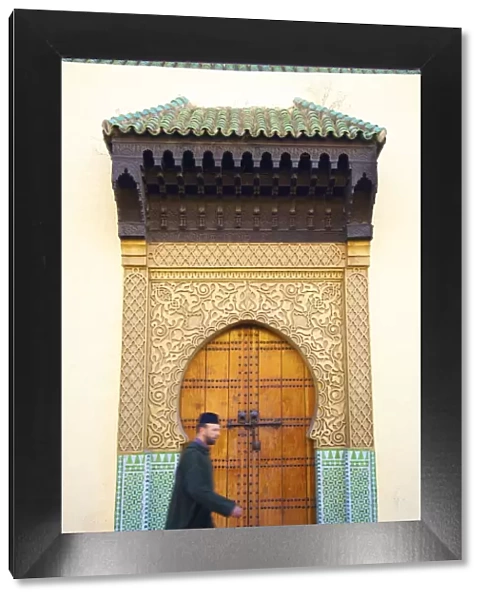 Door to Mosque, Fez, Morocco, North Africa