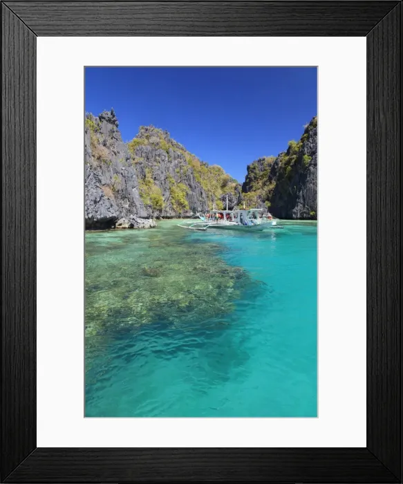 Framed Print : Philippines, Palawan, El Nido, Miniloc Island, Big Lagoon Framed Print : Philippines, Palawan, El Nido, Miniloc Island, Big Lagoon