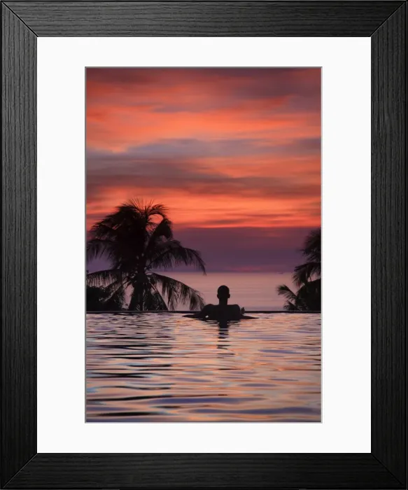 Framed Print : Philippines, Visayas, Boracay Island, Resort overlooking White Beach (MR) Framed Print : Philippines, Visayas, Boracay Island, Resort overlooking White Beach (MR)