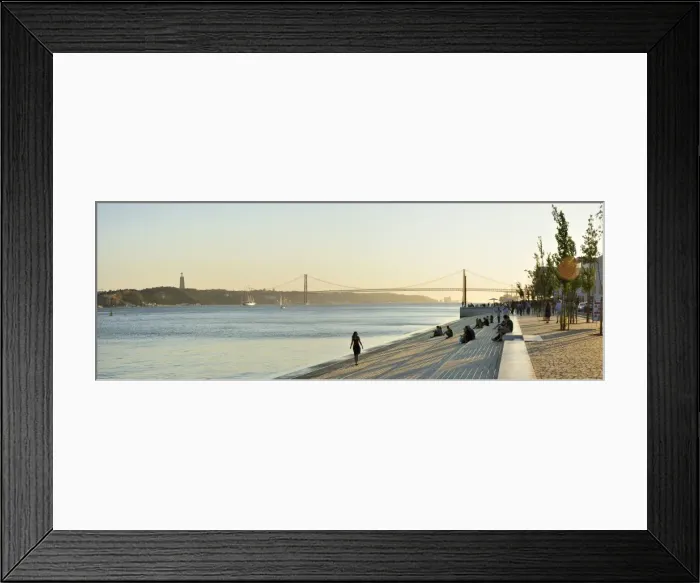 Framed Print : Ribeira das Naus esplanade, along the Tagus river. Lisbon, Portugal Framed Print : Ribeira das Naus esplanade, along the Tagus river. Lisbon, Portugal