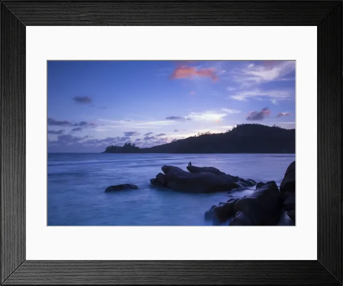 Framed Print : Tropical beach, southern Mahe, Seychelles Framed Print : Tropical beach, southern Mahe, Seychelles