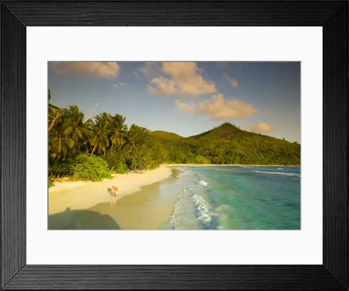 Framed Print : Beach in southern Mahe, Seychelles Framed Print : Beach in southern Mahe, Seychelles