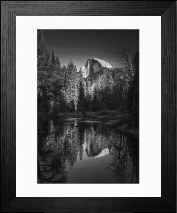 Framed Print : Half Dome Reflecting in Merced River, Yosemite National Park, California, USA Framed Print : Half Dome Reflecting in Merced River, Yosemite National Park, California, USA