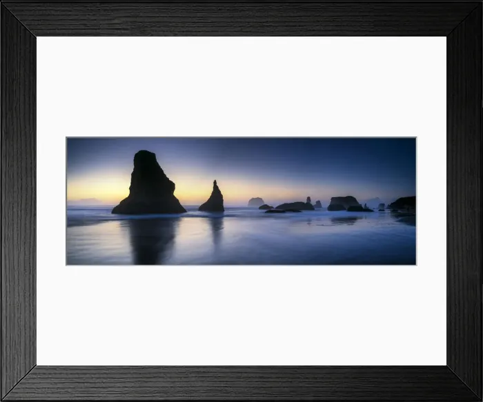 Framed Print : Sea Stacks at Sunset, Bandon Beach, Oregon, USA Framed Print : Sea Stacks at Sunset, Bandon Beach, Oregon, USA
