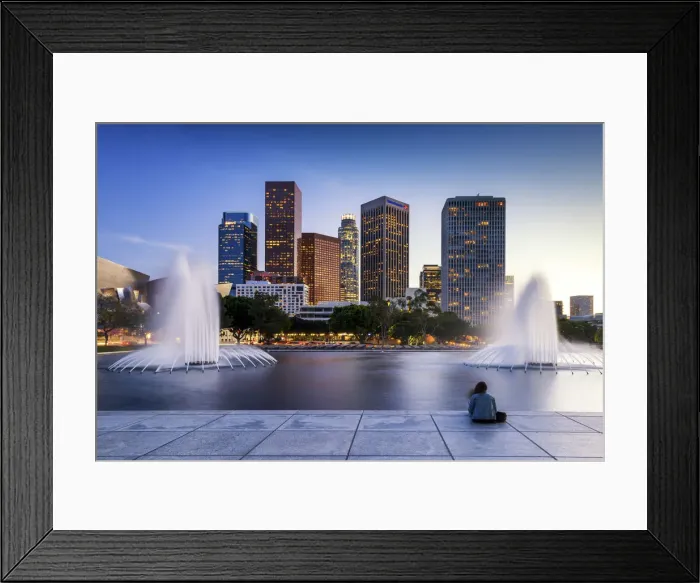 Framed Print : Downtown Skyline, Los Angeles, California, USA