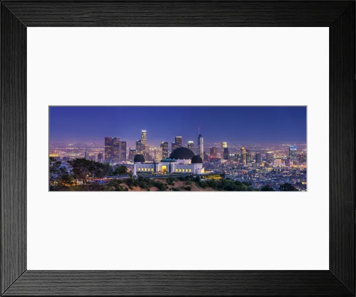Framed Print : Griffith Observatory & Los Angeles Skyline at Night, California, USA Framed Print : Griffith Observatory & Los Angeles Skyline at Night, California, USA