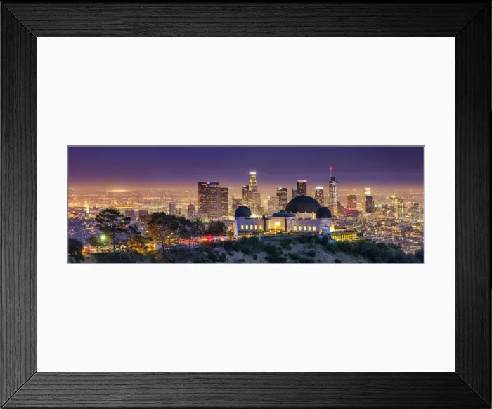 Framed Print : Griffith Observatory & Los Angeles Skyline at Night, California, USA Framed Print : Griffith Observatory & Los Angeles Skyline at Night, California, USA