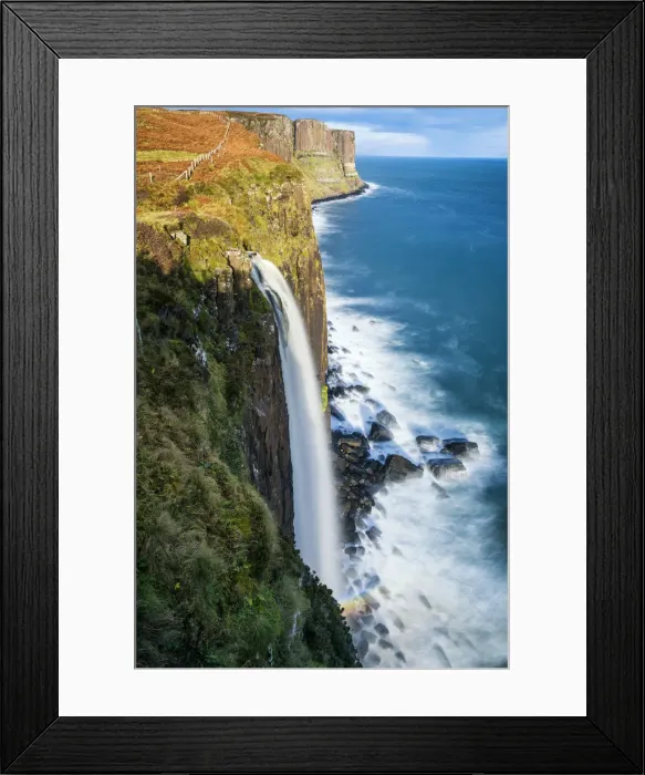 Framed Print : Mealt Falls, Isle of Skye, Highland Region, Scotland